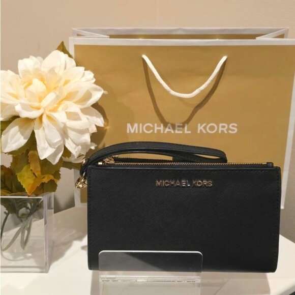 MICHAEL Michael Kors Travel Jet Set Large Double Zip Wristlet/Wallet (NWT) - Picture 1 of 16